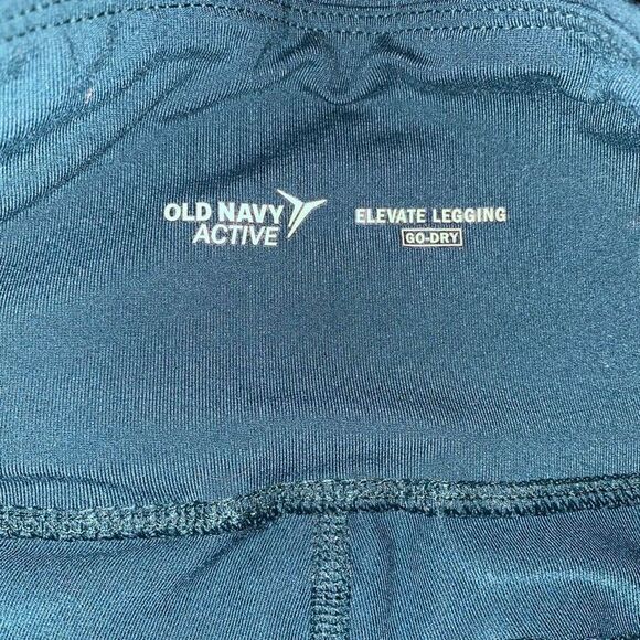 4 For $50 🎃Old Navy Teal Active Elevate Leggings W/ Mesh Details Women's Size S - Picture 5 of 8